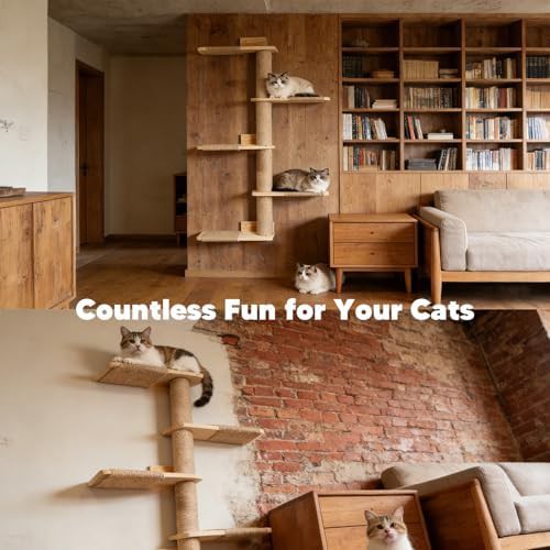 Wall mounted solid wood climbing shelves — photo 5