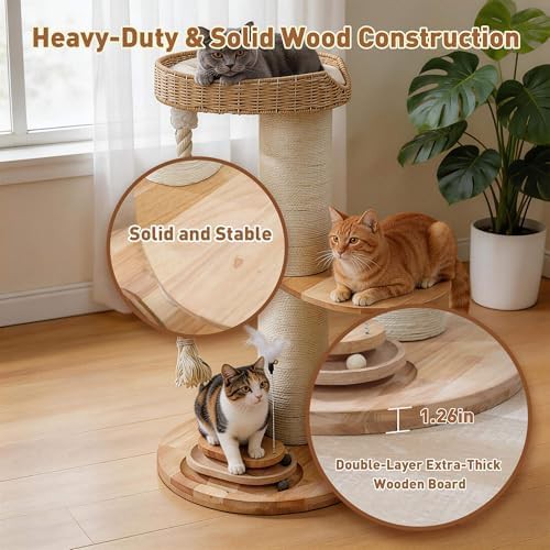 Heavy duty wooden tower for large cats — photo 5