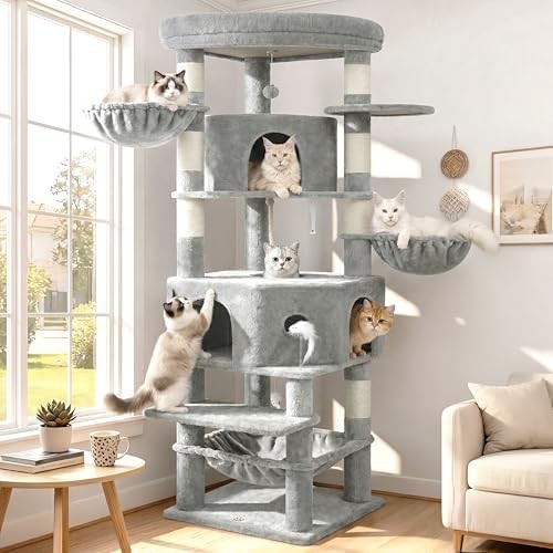 Skyward corner fit tall cat tower