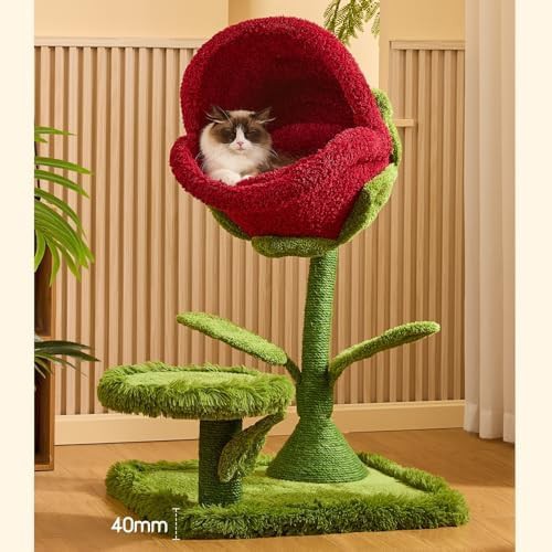 Flower shaped wood climbing tree with sisal — photo 4