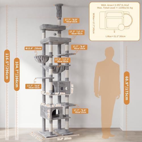 White floor to ceiling height adjustable tower — photo 5