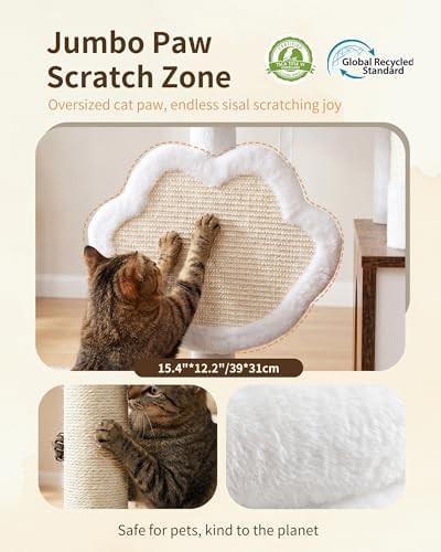 Modern cat tower with hidden litter enclosure — photo 4