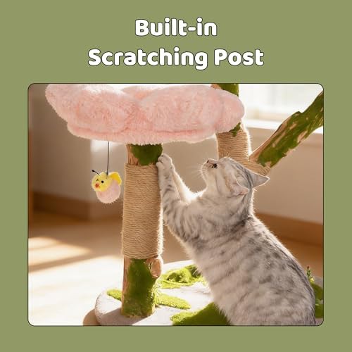 Enchanted forest wood cat tree with condo — photo 5