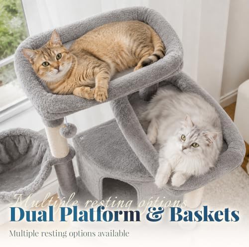 White corner tower with kitten condo — photo 3