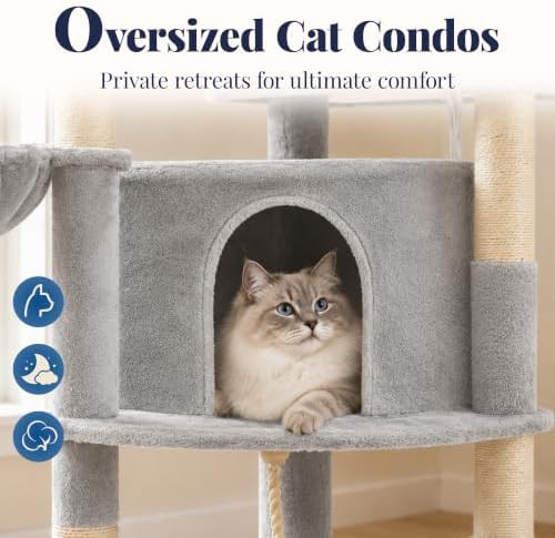 White corner tower with kitten condo — photo 4