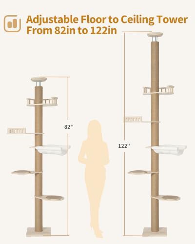 Five tier floor to ceiling solid wood tower — photo 5