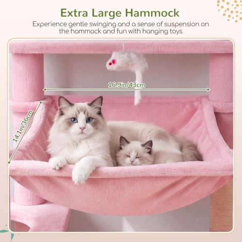 Pink heavy duty tower with hammock — photo 4