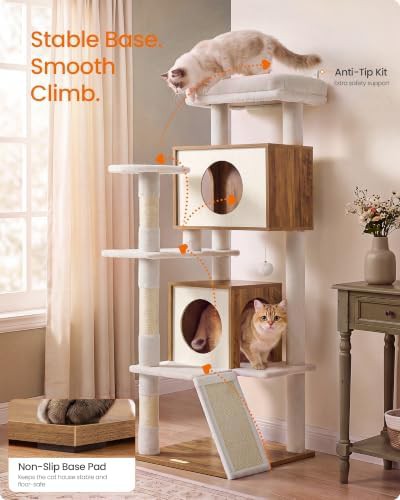 Five tier cat tower with two private condos — photo 3