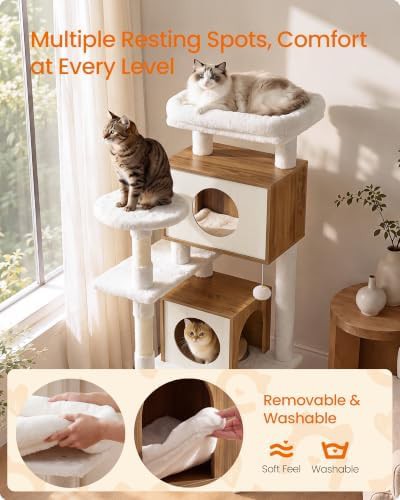 Five tier cat tower with two private condos — photo 4